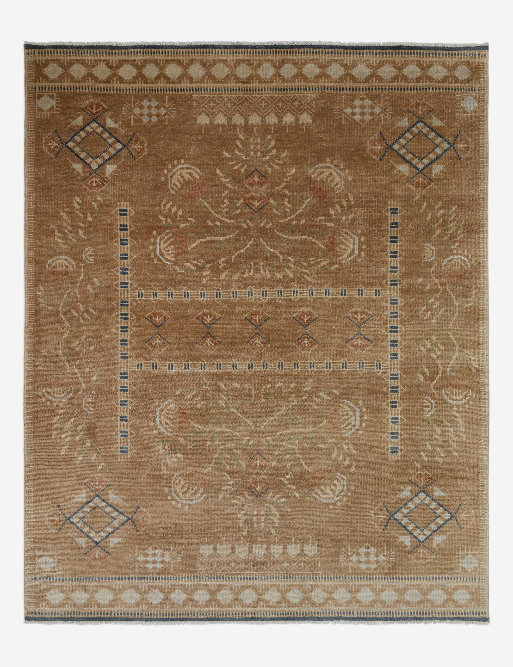 Theda knotted rug